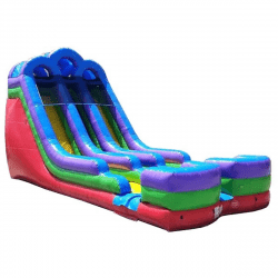 18' Rainbow Double Bay Wet/Dry Slide