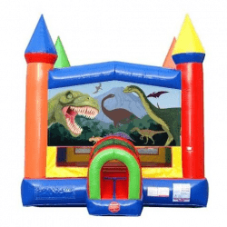 Dinasour Themed Rainbow Modular Bounce House